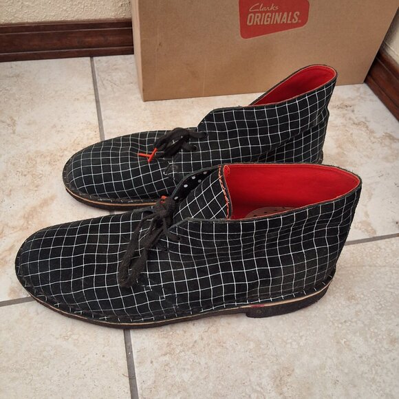 Clarks Desert Boot Black Grid size 13 main image 12